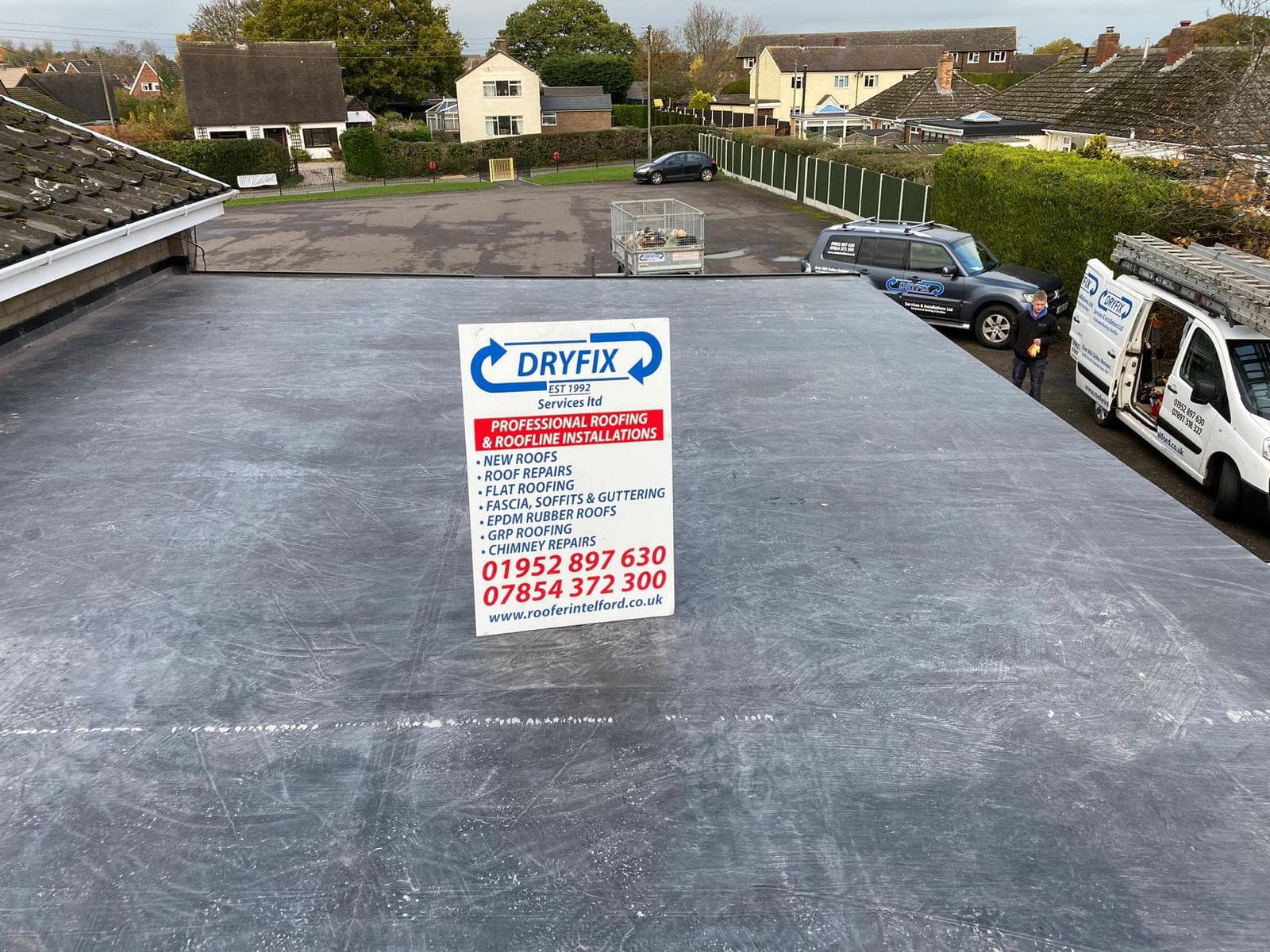 Roof installation completed
