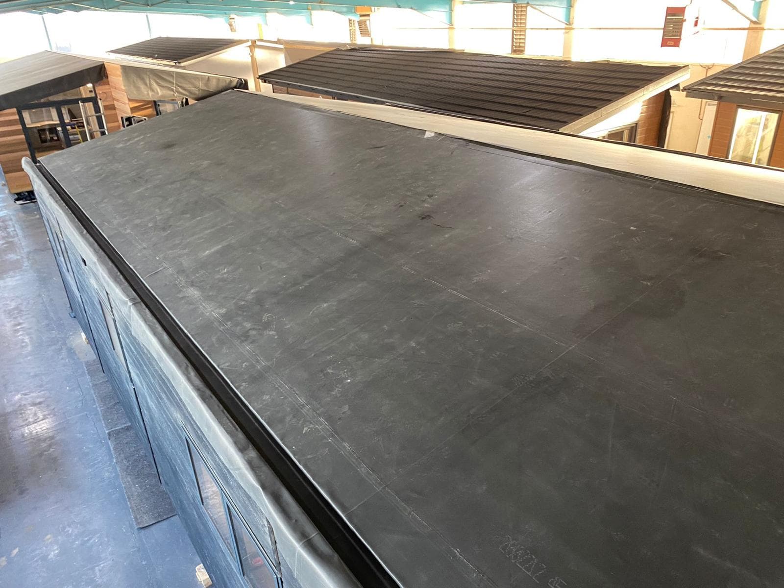 Completed roofing job